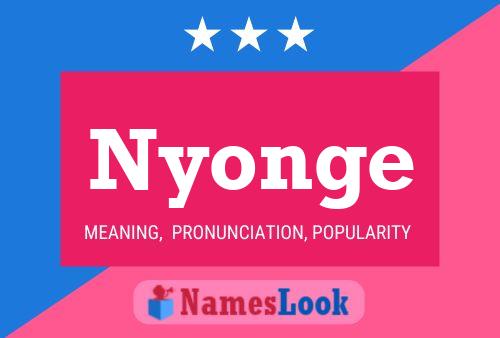 ملصق اسم Nyonge