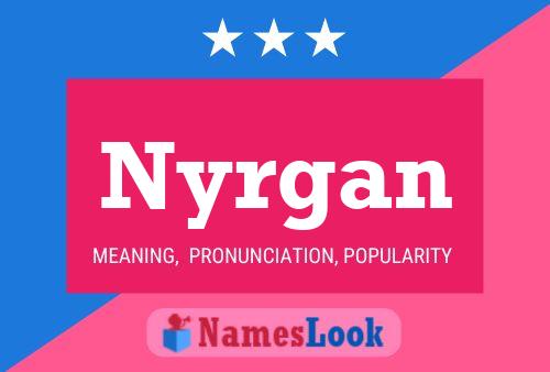 ملصق اسم Nyrgan