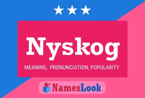 ملصق اسم Nyskog