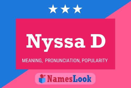 ملصق اسم Nyssa D