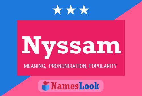 ملصق اسم Nyssam