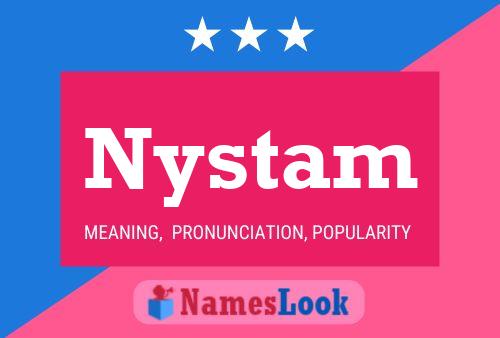 ملصق اسم Nystam