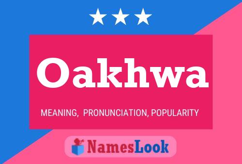 ملصق اسم Oakhwa