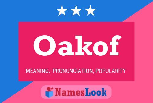 ملصق اسم Oakof