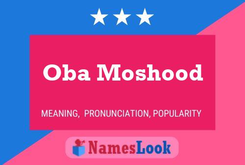 ملصق اسم Oba Moshood