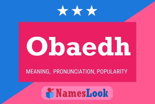 ملصق اسم Obaedh