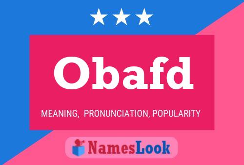 ملصق اسم Obafd