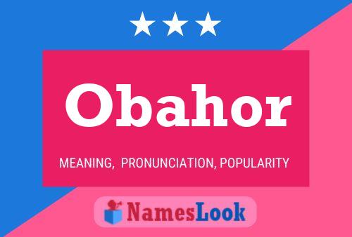 ملصق اسم Obahor