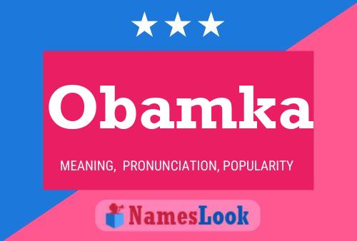 ملصق اسم Obamka