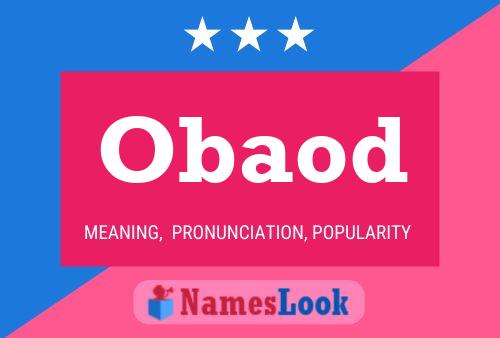 ملصق اسم Obaod