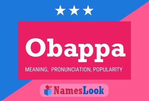 ملصق اسم Obappa