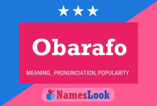 ملصق اسم Obarafo