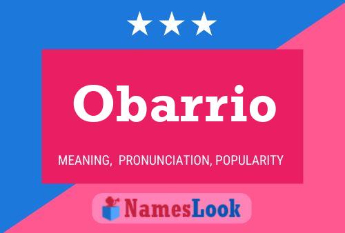 ملصق اسم Obarrio