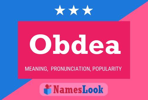 ملصق اسم Obdea