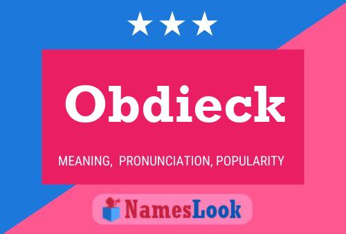 ملصق اسم Obdieck