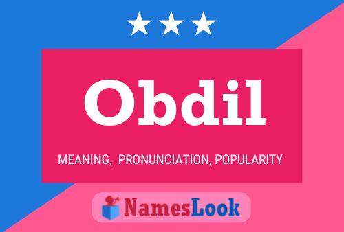 ملصق اسم Obdil