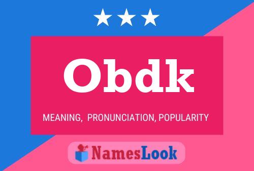 ملصق اسم Obdk