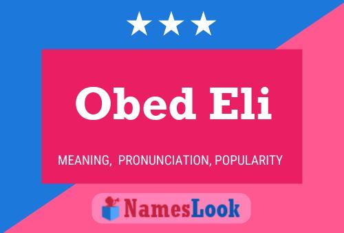 ملصق اسم Obed Eli