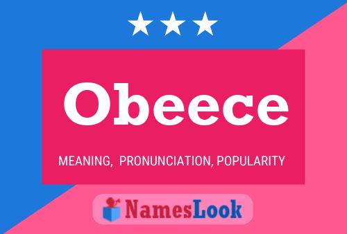 ملصق اسم Obeece