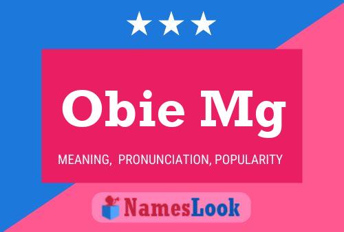 ملصق اسم Obie Mg