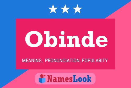 ملصق اسم Obinde