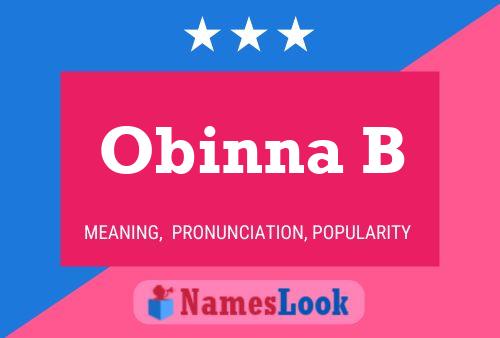 ملصق اسم Obinna B