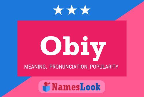 ملصق اسم Obiy