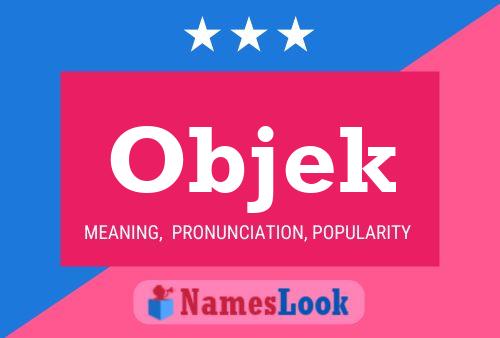 ملصق اسم Objek