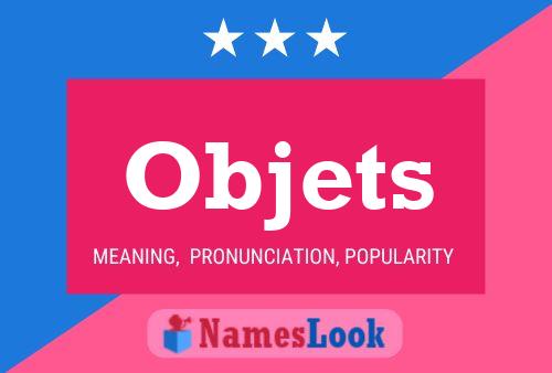 ملصق اسم Objets