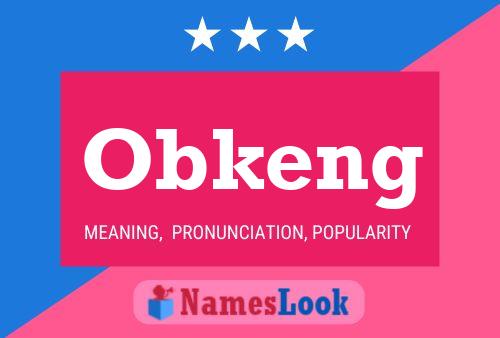 ملصق اسم Obkeng