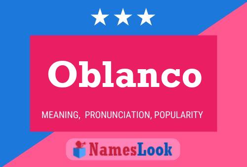 ملصق اسم Oblanco