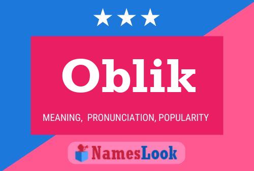 ملصق اسم Oblik