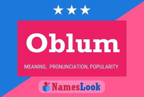 ملصق اسم Oblum