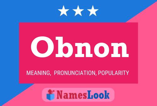 ملصق اسم Obnon