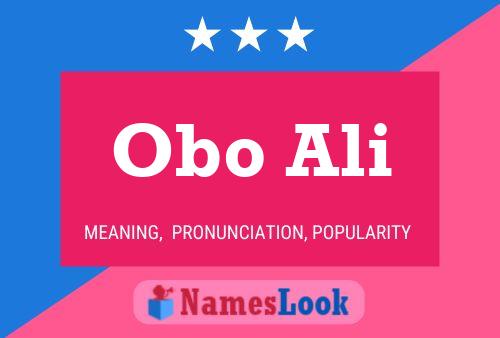 ملصق اسم Obo Ali