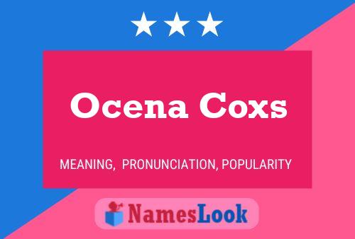 ملصق اسم Ocena Coxs