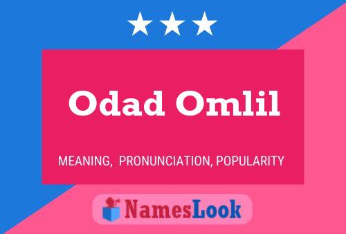 ملصق اسم Odad Omlil