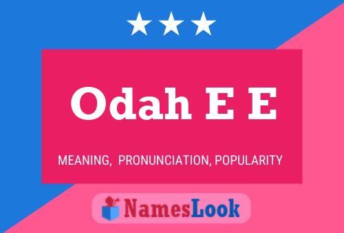 ملصق اسم Odah E E