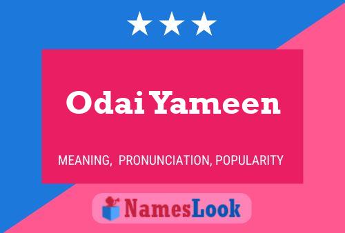 ملصق اسم Odai Yameen