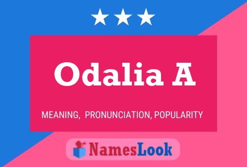 ملصق اسم Odalia A