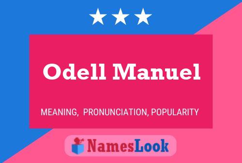 ملصق اسم Odell Manuel