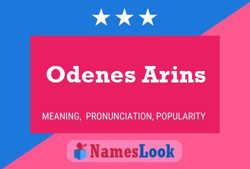 ملصق اسم Odenes Arins