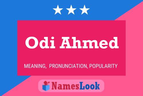 ملصق اسم Odi Ahmed