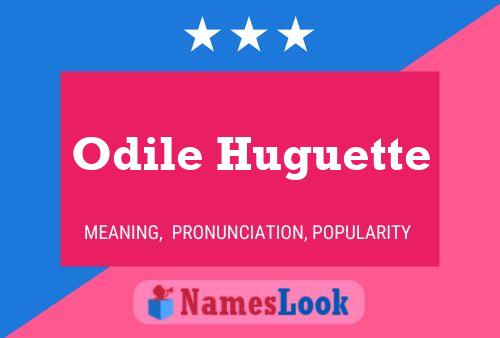 ملصق اسم Odile Huguette