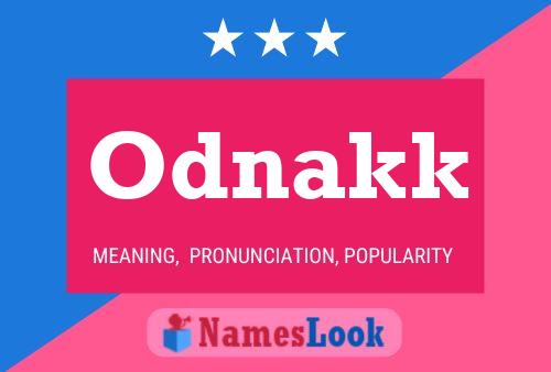 ملصق اسم Odnakk