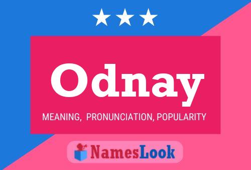 ملصق اسم Odnay