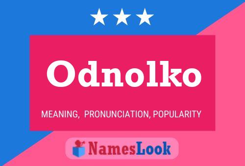 ملصق اسم Odnolko