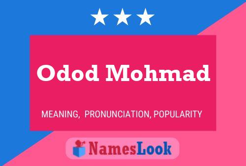 ملصق اسم Odod Mohmad