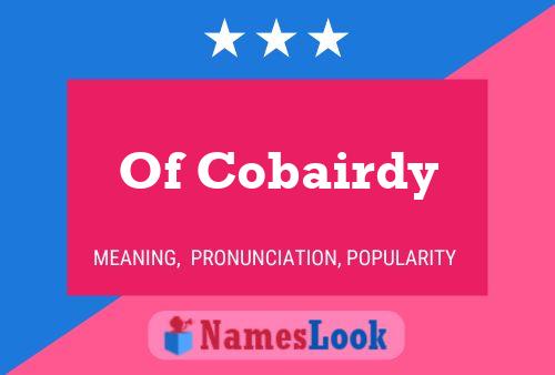 ملصق اسم Of Cobairdy