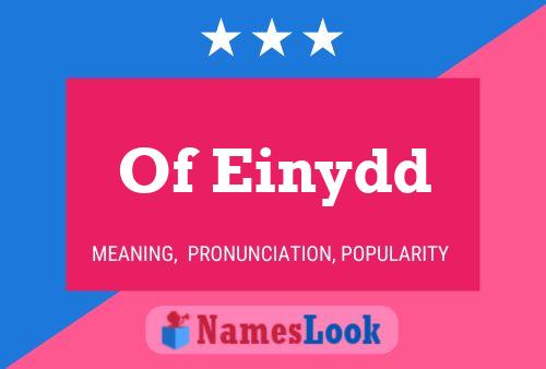 ملصق اسم Of Einydd